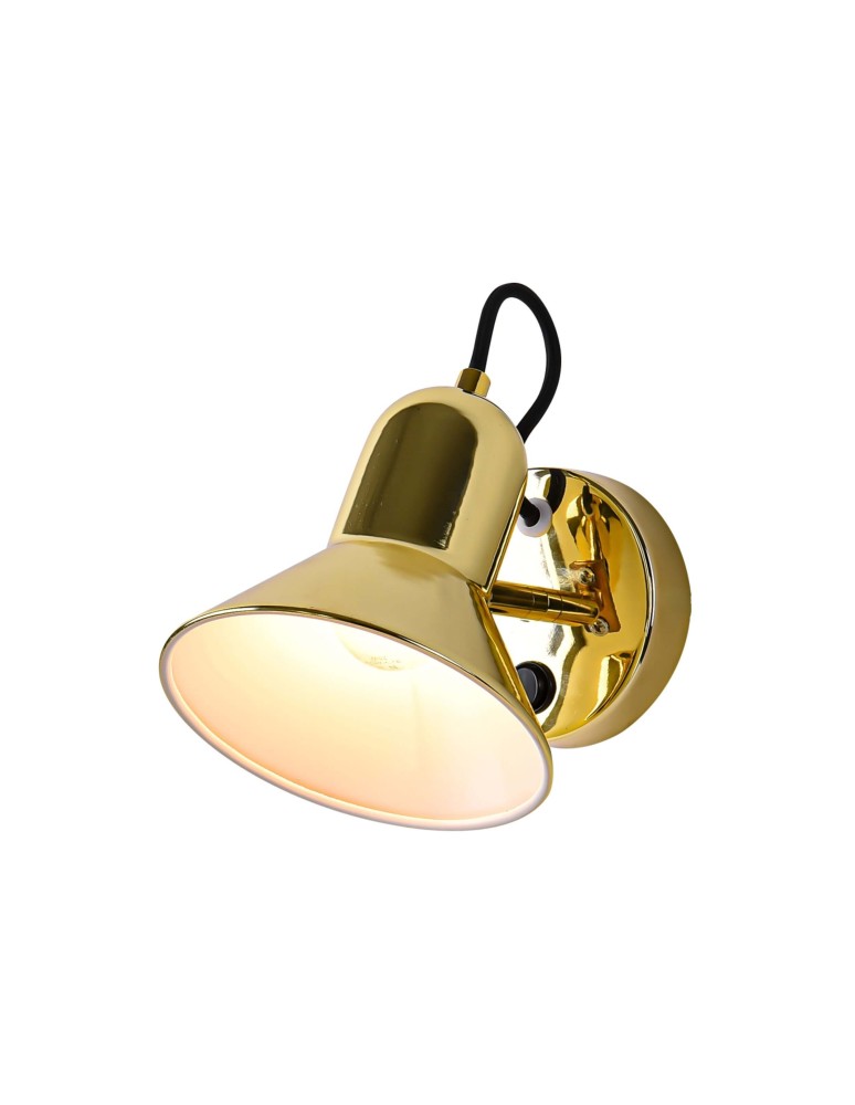 Loft wall lamps - industrial - Light Prestige Astama wall lamp gold E27 gold LP-1122/1W GD - product kolory-swiatla.pl 4