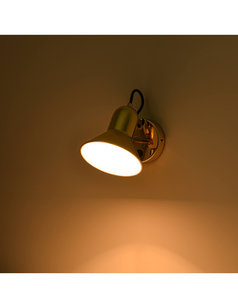 Loft wall lamps - industrial - Light Prestige Astama wall lamp gold E27 gold LP-1122/1W GD - product kolory-swiatla.pl 5