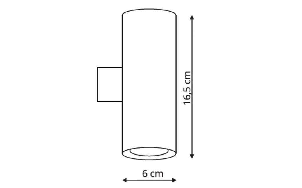 Light Prestige Torre kinkiet czarny GU10 czarny LP-108/1W BK