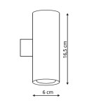 Minimalist wall lamps - Light Prestige Torre wall lamp white GU10 white LP-108/1W WH - product 6