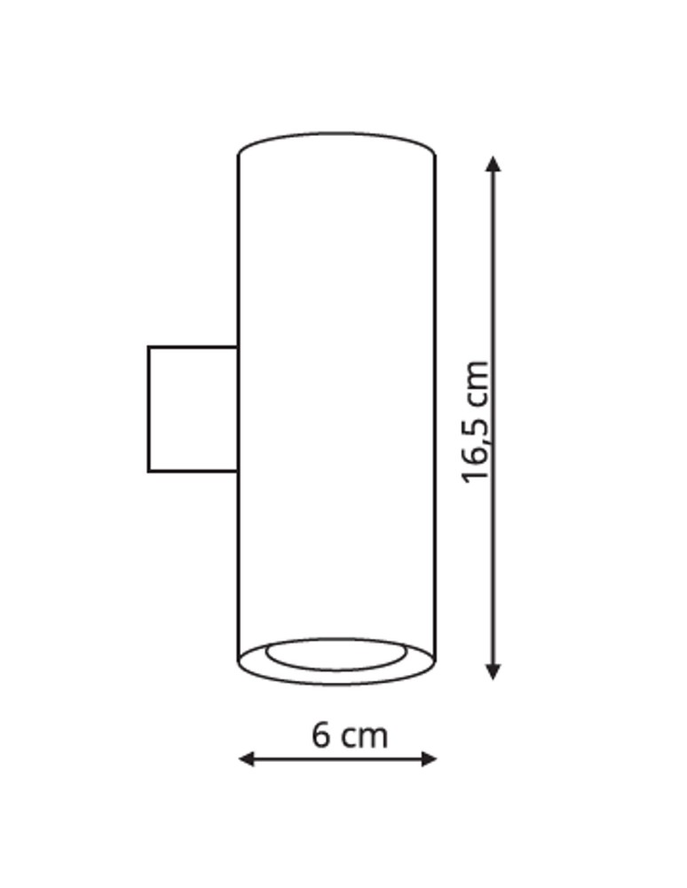 Minimalist wall lamps - Light Prestige Torre wall lamp white GU10 white LP-108/1W WH - product kolory-swiatla.pl 6