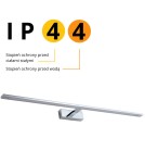 Bathroom wall lamps - Light Prestige Isla large chrome wall lamp with IP44 4000K LED chrome GS-LWB-20W CH - product 6