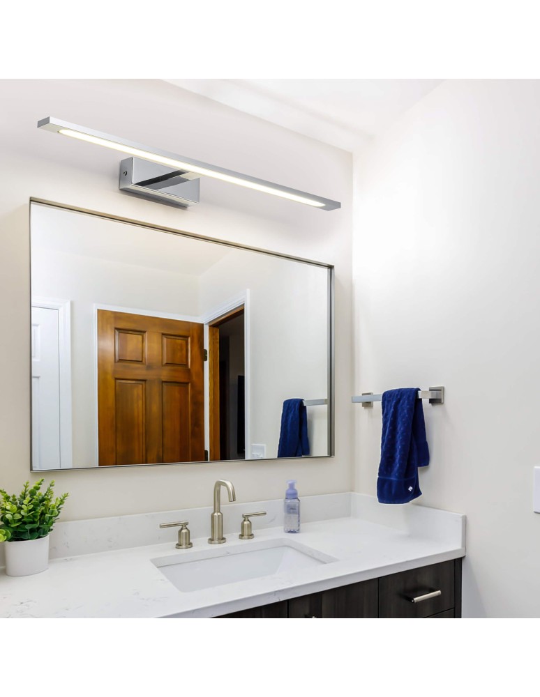 Bathroom wall lamps - Light Prestige Wall lamp Isla large 1xLED chrome IP44 GS-LWB-20W CH CCT - product kolory-swiatla.pl 2