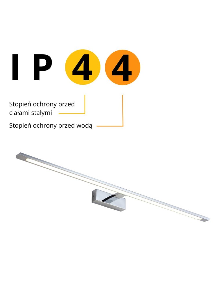 Bathroom wall lamps - Light Prestige Wall lamp Isla XXL CCT 1xLED chrome IP44 GS-LWB-32W CH CCT - product kolory-swiatla.pl 8