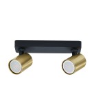 Spotlight ceiling lamps - Light Prestige Snow 2 spot gold LP-731/2W GD 2xGU10 black/gold - product 1