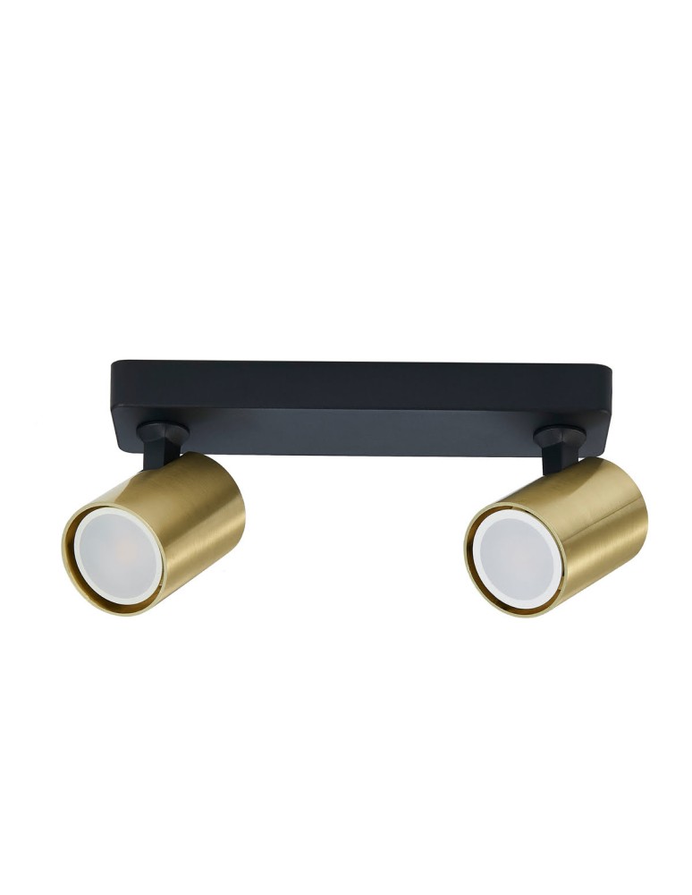 Spotlight ceiling lamps - Light Prestige Snow 2 spot gold LP-731/2W GD 2xGU10 black/gold - product kolory-swiatla.pl 1