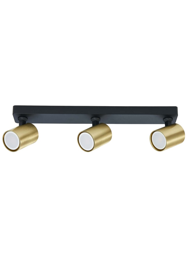 Spotlight ceiling lamps - Light Prestige Snow 3 spot gold LP-731/3W GD 3xGU10 black/gold - product kolory-swiatla.pl 1