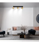 Spotlight ceiling lamps - Light Prestige Snow 3 spot gold LP-731/3W GD 3xGU10 black/gold - product 2