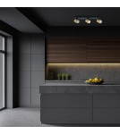 Spotlight ceiling lamps - Light Prestige Snow 3 spot gold LP-731/3W GD 3xGU10 black/gold - product 5