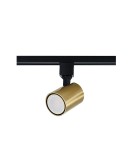 Lamps for 1 phase busbars - Light Prestige Snow spotlight 1F gold LP-731/1R GD 1xGU10 black/gold - product 1