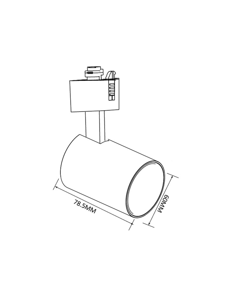 Lamps for 1 phase busbars - Light Prestige Snow spotlight 1F gold LP-731/1R GD 1xGU10 black/gold - product kolory-swiatla.pl 4