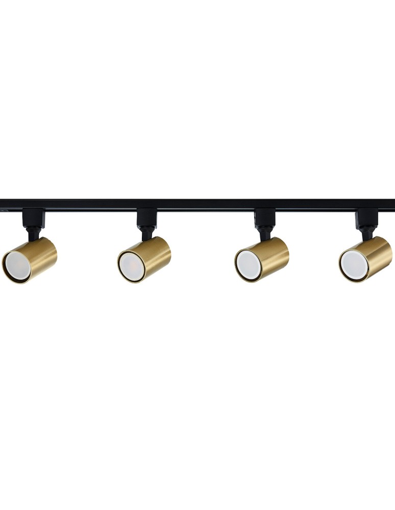 Ready-made rail kits - Light Prestige Snow SET 1F gold LP-737 GD SET 4xGU10 black/gold - product kolory-swiatla.pl 1