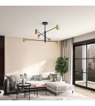 Modern pendant lamps - Light Prestige Snow 6 gold xGU10 Gold/Black LP-731/6P GD - product 2
