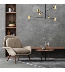 Modern pendant lamps - Light Prestige Snow 6 gold xGU10 Gold/Black LP-731/6P GD - product 3