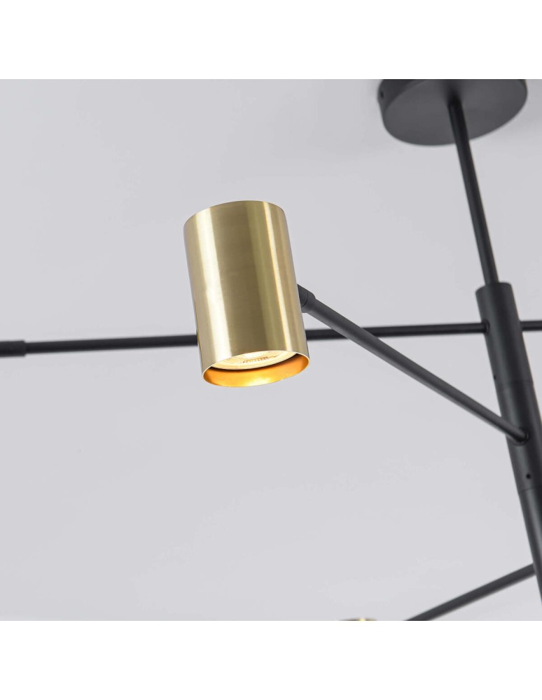Modern pendant lamps - Light Prestige Snow 6 gold xGU10 Gold/Black LP-731/6P GD - product kolory-swiatla.pl 11