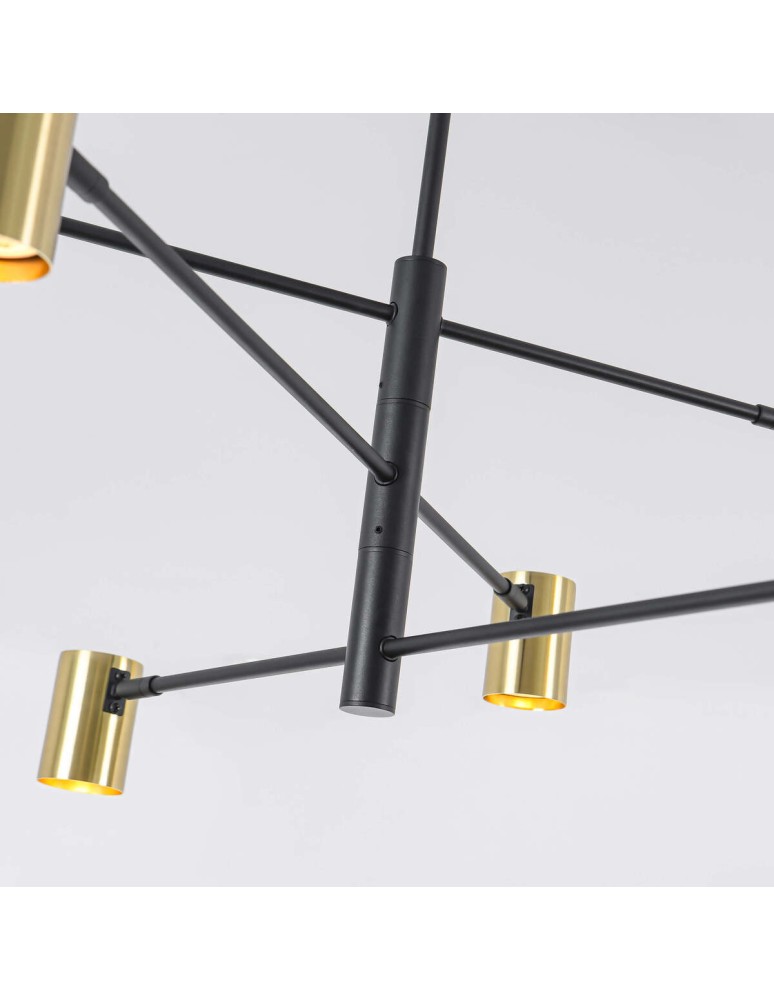 Modern pendant lamps - Light Prestige Snow 6 gold xGU10 Gold/Black LP-731/6P GD - product kolory-swiatla.pl 12