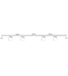 Ready-made rail kits - Light Prestige Snow System 3F GU10 4x50W white LP-737 WH SET 3F - product 11