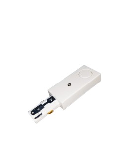 Light Prestige Zasilanie końcowe do szynoprzewodów 1F białe  LP-556-S-WH