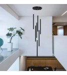 Pendant lamps - Light Prestige Lungo 7 black pendant lamp LP-894/7P BK 7xG9 black - product 2