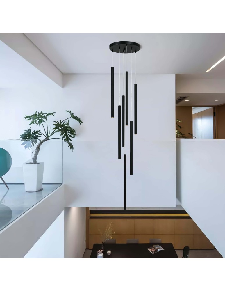 Pendant lamps - Light Prestige Lungo 7 black pendant lamp LP-894/7P BK 7xG9 black - product kolory-swiatla.pl 2