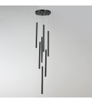 Pendant lamps - Light Prestige Lungo 7 black pendant lamp LP-894/7P BK 7xG9 black - product 4
