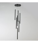 Pendant lamps - Light Prestige Lungo 7 black pendant lamp LP-894/7P BK 7xG9 black - product 5