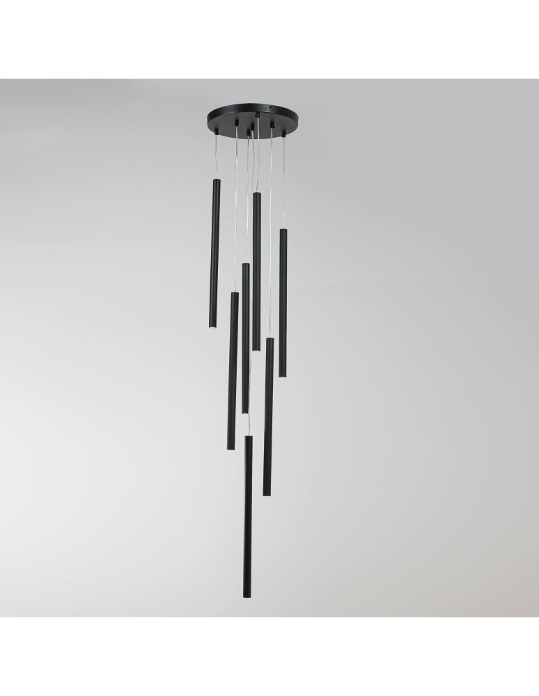 Pendant lamps - Light Prestige Lungo 7 black pendant lamp LP-894/7P BK 7xG9 black - product kolory-swiatla.pl 5