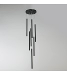 Pendant lamps - Light Prestige Lungo 7 black pendant lamp LP-894/7P BK 7xG9 black - product 7