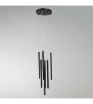 Pendant lamps - Light Prestige Lungo 7 black pendant lamp LP-894/7P BK 7xG9 black - product 12