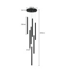 Pendant lamps - Light Prestige Lungo 7 black pendant lamp LP-894/7P BK 7xG9 black - product 13