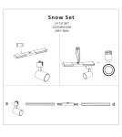 Lamps for 3-phase busbars - Light Prestige Snow spotlight 3F black 1xGU10 black - product 6