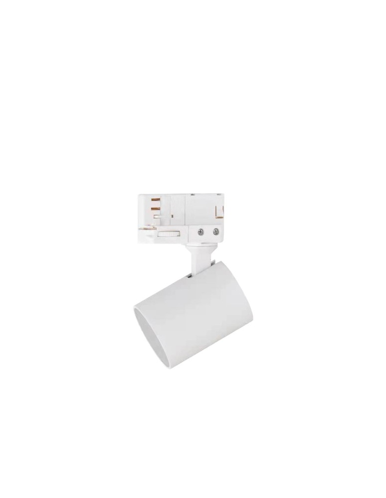 Lamps for 3-phase busbars - Light Prestige Snow spotlight 3F white 1xGU10 white - product kolory-swiatla.pl 1