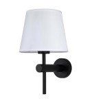 Wall lamps with lampshade - Light Prestige Tivoli wall lamp black E27 black / white LP-1133/1W BK - product 1