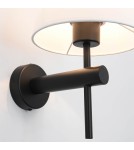 Wall lamps with lampshade - Light Prestige Tivoli wall lamp black E27 black / white LP-1133/1W BK - product 8
