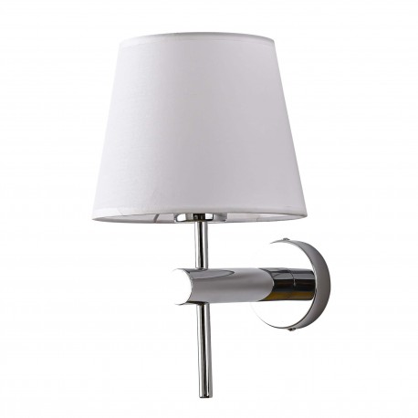 Light Prestige Tivoli kinkiet chrom E27 srebnry/biały LP-1133/1W CH