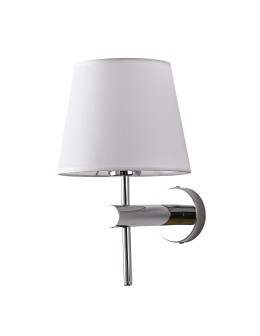 Light Prestige Tivoli kinkiet chrom E27 srebnry/biały LP-1133/1W CH