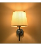Wall lamps with lampshade - Light Prestige Tivoli wall lamp chrome E27 silver/white LP-1133/1W CH - product 6