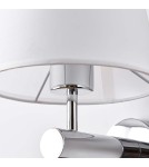 Wall lamps with lampshade - Light Prestige Tivoli wall lamp chrome E27 silver/white LP-1133/1W CH - product 9