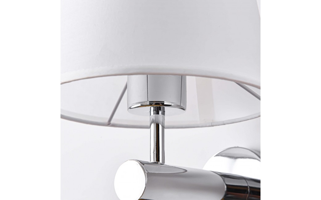 Light Prestige Tivoli kinkiet chrom E27 srebnry/biały LP-1133/1W CH