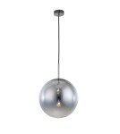 Glass pendant lamps - Light Prestige Palla pendant chrome E27 silver/transparent LP-2844/1P CH - product 1