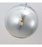 Glass pendant lamps - Light Prestige Palla pendant chrome E27 silver/transparent LP-2844/1P CH - product 5
