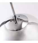 Glass pendant lamps - Light Prestige Palla pendant chrome E27 silver/transparent LP-2844/1P CH - product 6