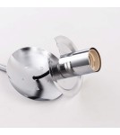 Glass pendant lamps - Light Prestige Palla pendant chrome E27 silver/transparent LP-2844/1P CH - product 8