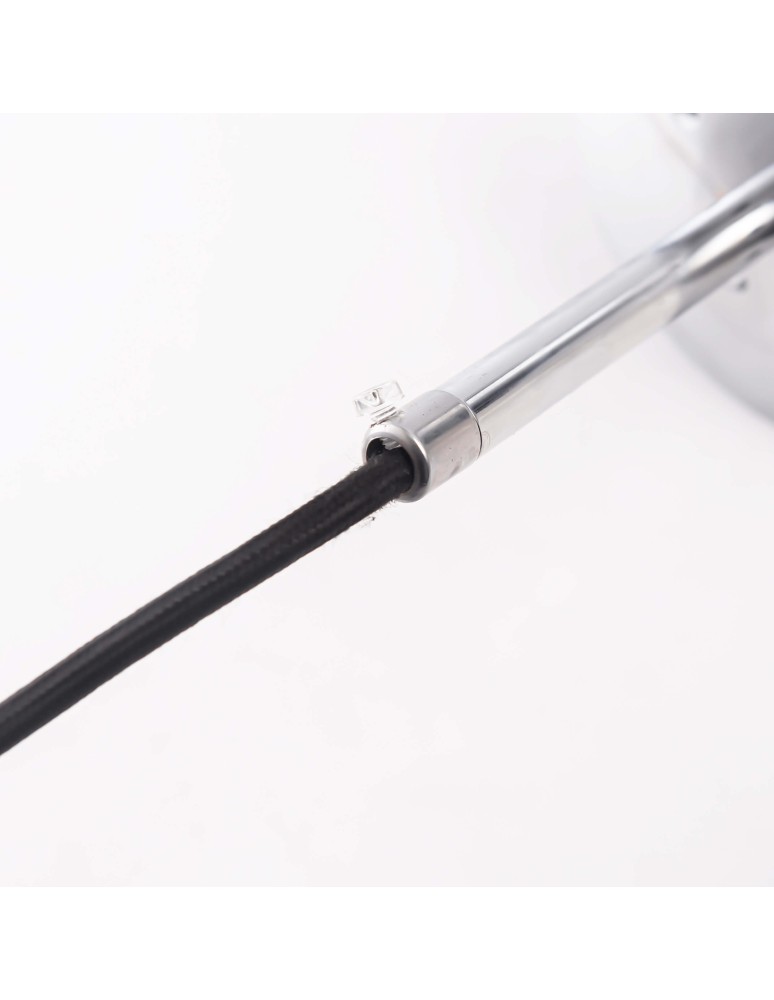 Glass pendant lamps - Light Prestige Palla pendant chrome E27 silver/transparent LP-2844/1P CH - product kolory-swiatla.pl 11