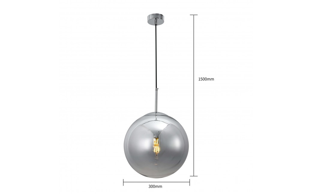 Light Prestige Palla wisząca chrom E27 srebrny/transparentny LP-2844/1P CH