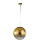 Glass pendant lamps - Light Prestige Palla pendant gold E27 gold/transparent LP-2844/1P GD - product 1