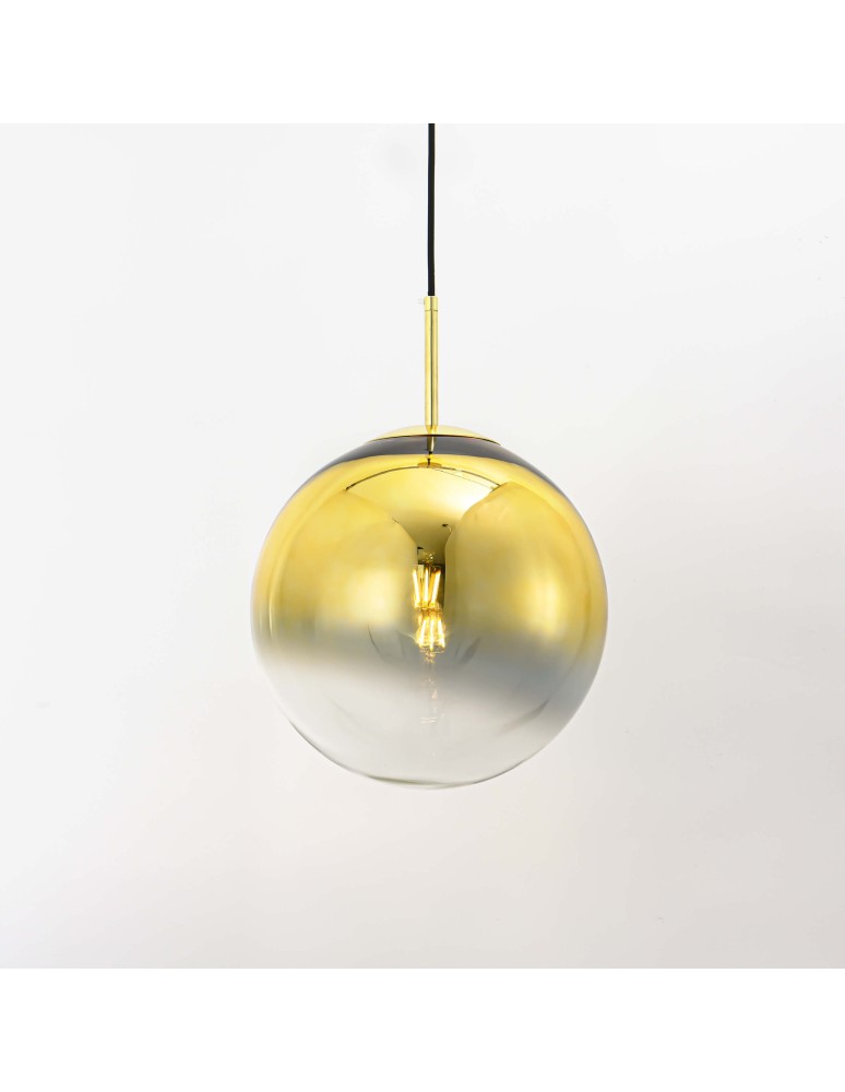 Glass pendant lamps - Light Prestige Palla pendant gold E27 gold/transparent LP-2844/1P GD - product kolory-swiatla.pl 6