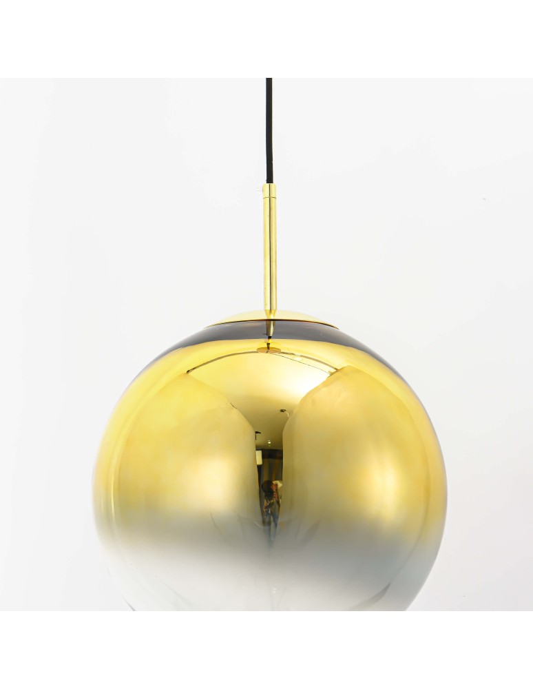 Glass pendant lamps - Light Prestige Palla pendant gold E27 gold/transparent LP-2844/1P GD - product kolory-swiatla.pl 7