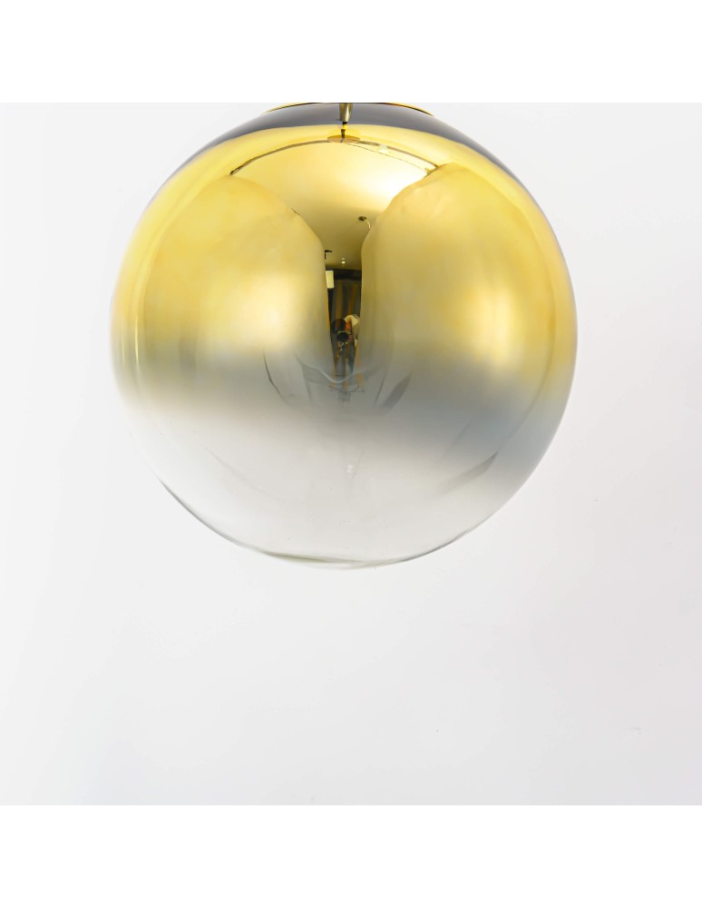 Glass pendant lamps - Light Prestige Palla pendant gold E27 gold/transparent LP-2844/1P GD - product kolory-swiatla.pl 9