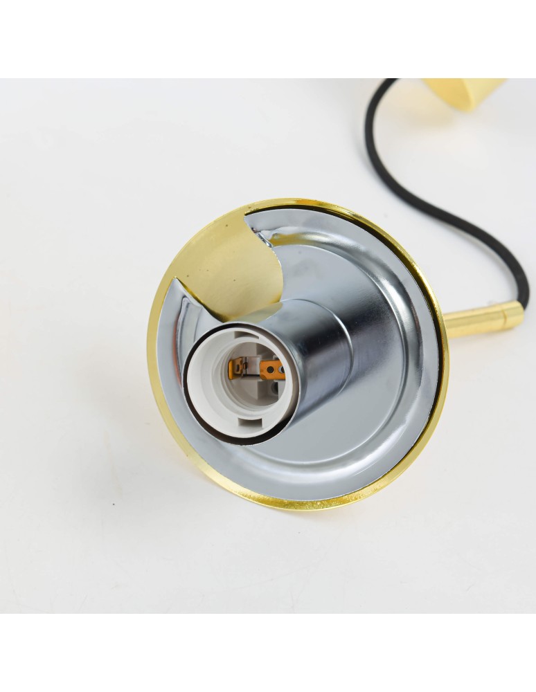 Glass pendant lamps - Light Prestige Palla pendant gold E27 gold/transparent LP-2844/1P GD - product kolory-swiatla.pl 12